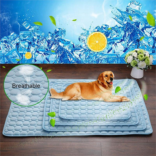 Almohadilla refrescante de seda fría para perros y gatos